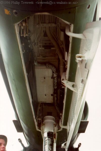 Port side showing general cockpit area and stencils.