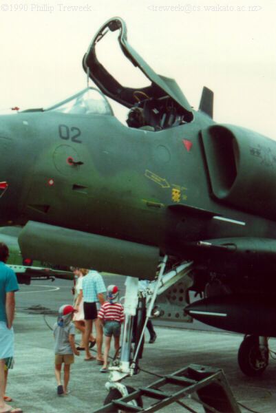 Port side showing general cockpit area and nose gear.