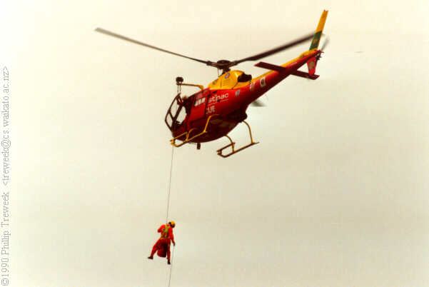 WestPac Rescue Helicopter demonstrates winching